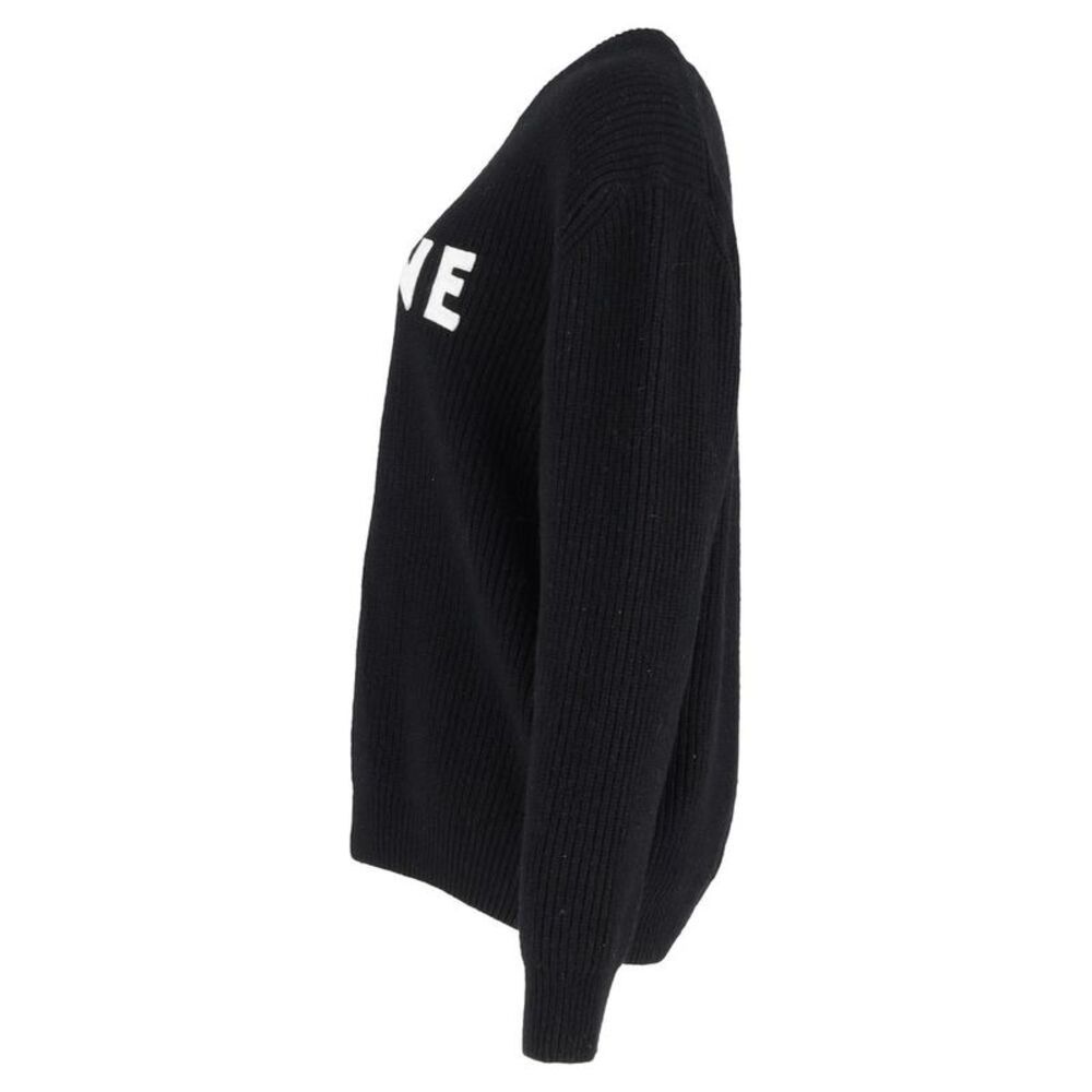Pre Loved celine Lettering Knit Pullover Sweater Women black Pullovers - Picture 2 of 3